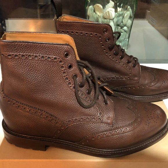 Velasca Leather Brogue Boots - Made in Italy - Picture 9 of 11